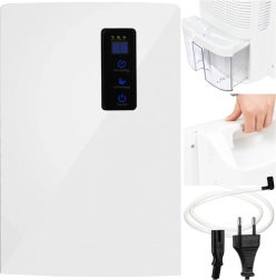 Luchtzuiveraar en ontvochtiger 2-in-1 met UV-lamp en TiO2, slang voor waterafvoer