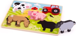 Bigjigs Toys houten inlegpuzzel boerderij