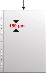 Eurofolio A4 glanzend van polypropyleen 140 micron