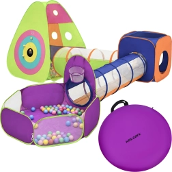 Kruzzel kindertent met tunnels 5-in-1 met droog ballenbad en ballen - 1 stuk