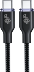 USB‑C-naar‑USB‑C‑kabel 60W Glamour 1,5 m zwart