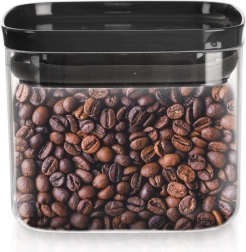 Vierkante opbergdoos met deksel en siliconen afdichting 700 ml