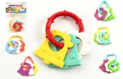 Kleurrijke plastic bijtring voor baby's