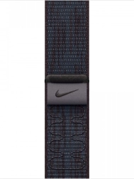 Nike sportarmband in zwart-blauw voor 42 mm behuizing