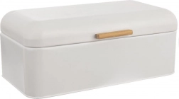 Metalen broodtrommel WHITELINE wit 42 × 24 × 16,5 cm