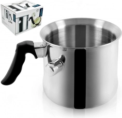 RVS melkpan 2,5 l met watermantel