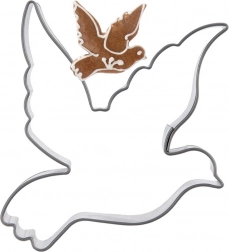 RVS uitsteker duif 6 cm