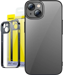 Set van transparante Baseus Glitter-hoesje en gehard glas voor iPhone 14 Plus