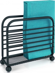 Metalen zwarte servethouder 11,5 × 10 cm