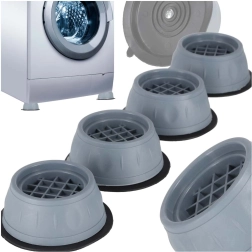 Antitril- en antislipmatten voor wasmachine en vaatwasser, set van 4 stuks