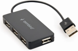 Zwarte USB-hub 4 poorten