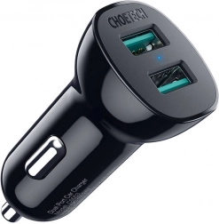 Choetech autolader met 30W QC 3.0 en twee USB-poorten