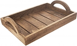 Houten serveerblad van mangohout 30,5 × 20,5 cm