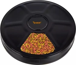 Automatische voerdispenser PURLOY, 6-vaks, met timer en LED-display