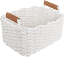 Katoenen opbergmand Orion SKANDI wit 30 × 23 × 20,5 cm
