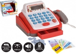 Kleine digitale kinder-kassa met accessoires, licht en geluid