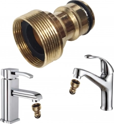 Messing kraanadapter G3/4 voor tuinslang