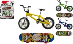 Finger BMX-fiets en skateboard – schroefbare mini-set 10 cm