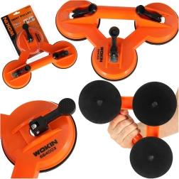 WOKIN drievoudige vacuümzuignap voor glas en tegels 75 kg