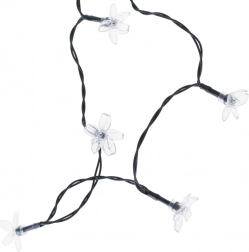 Zonne-energie tuin lichtslinger bloemetjes 7 m, 50 LED, multicolor