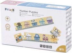 Houten puzzel met cijfers PolarB Montessori