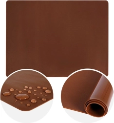 Siliconen deegmat SILLINIE 50 × 40 cm, bruin