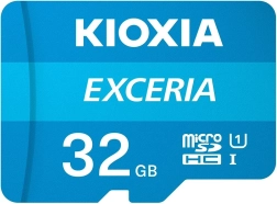 MicroSD-kaart 32 GB KIOXIA EXCERIA UHS-I U1 + adapter