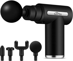 Massagepistool met 4 koppen