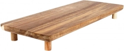 Houten serveerplank op pootjes 36 × 14,5 cm