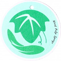 Natuurlijke spons voor afwas - groen