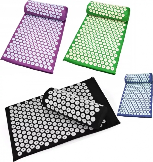 Acupressuurmat met kussen – Blauw