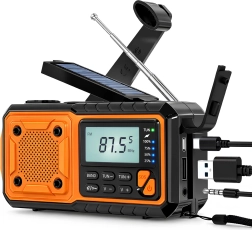 Noodradio op zonne-energie Renew Force met powerbank en dynamo