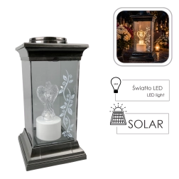 Solarlantaarn met led-engel 28 cm