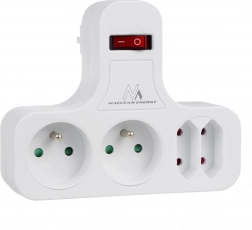 Maclean stekkerdoos met schakelaar type E