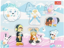 Houten puzzel middelgroot IJskasteel, 8 stukken