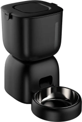 petwant automatische voerdispenser 3 l zwart