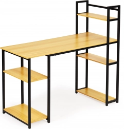 Bureau in loftstijl met planken licht eiken