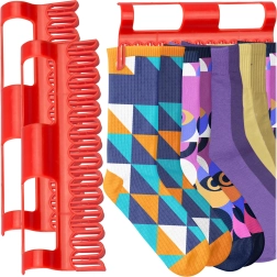 Sokkenhouders voor droogrek, 2 stuks, rood