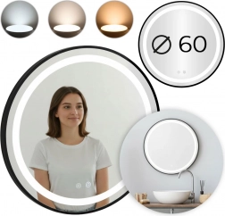 Ronde LED badkamerspiegel 60 cm met touchbediening en dimfunctie MODERNHOME