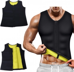 Heren neopreen fitness T‑shirt voor training – zwart