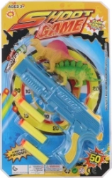 Pistool met schuimkogels en dinosaurussen