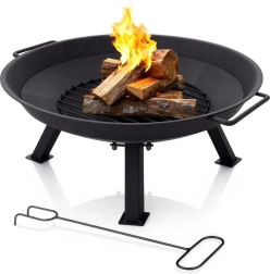 Tuinvuurplaats met handgrepen en pook 56 cm