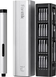 Set van precisiestroomschroevendraaier Fanttik E1 Max 3,7 V – zilver