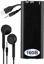 Mini digitale voicerecorder Renew Force 16 GB