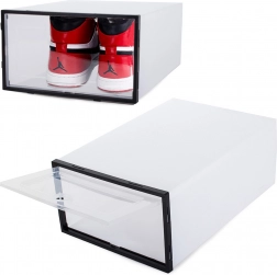 Organizer voor schoenen met klepdeur, modulaire transparante box