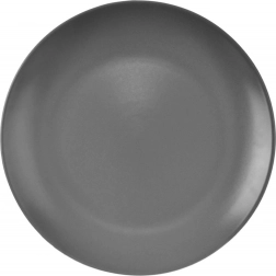 Keramisch grijs dessertbord Alfa 21,5 cm