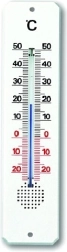 TFA analoge binnen- en buitenthermometer, kunststof, wit