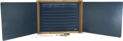 Jeujura houten drievoudig wandbord 156 × 43 cm met accessoires