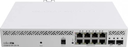 Netwerk PoE-switch MIKROTIK met 8 poorten en 2× SFP+ 10Gb/s