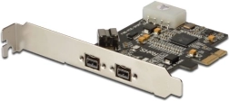 FireWire 800 PCIe-controller met 2x externe en 1x interne poort, low profile